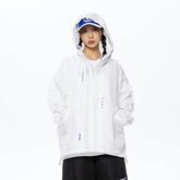 Unisex Jacket Hooded Hooded Jacket Jacket Men and Women Shell Jacket